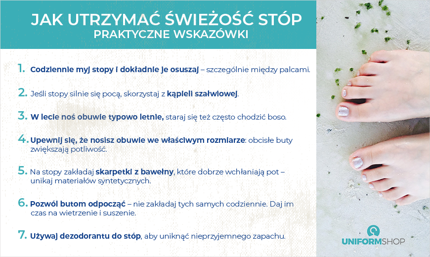 Jak utrzymać świeżość stóp? Jak utrzymać świeżość stóp?